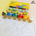 Tinta Guache com Pincel 6 Cores - Acrilex