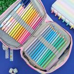 Estojo Box Formas Coloridas 100 Pens com 1 Divisória Colorido - Daterra | Jumbo Grande