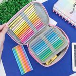 Estojo Box Estampado 100 Pens com 1 Divisória Colorido - Daterra | Jumbo Grande