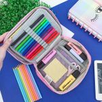 Estojo Box Estampado 100 Pens com 1 Divisória Colorido - Daterra | Jumbo Grande