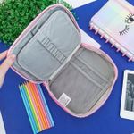 Estojo Box Estampado 100 Pens com 1 Divisória Colorido - Daterra | Jumbo Grande