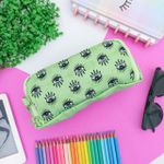 Estojo Escolar Triplo Nylon Verde Olhos - Daterra