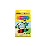 Cola Colorida 4 Cores (Amarelo, Azul, Verde e Vermelho) - Acrilex