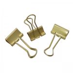 Prendedor de Papel 19mm Dourado 12 Unidades - Tilibra