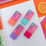 Borracha Colorida Doodles - Tilibra