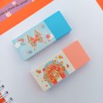 Borracha Colorida Gypsy (Laranja e Azul) - Tilibra