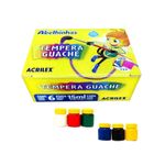 Tinta Guache 6 Cores - Acrilex