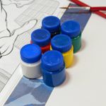 Tinta Guache 6 Cores - Acrilex