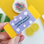 Borracha Plástica Positive Vibes - Leo&Leo (Leonora)