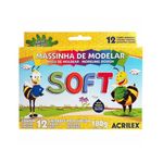 Massa de Modelar Soft 12 Cores 180g - Acrilex