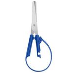 Tesoura Escolar Vai e Vem 15 cm (Azul e Vermelha) - Faber-Castell