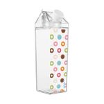 Garrafa Plástica 450 ml com Formato Caixa De Leite  (  Donut, Picolé e Vaca) - (Leonora)