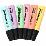 Caneta Marca Texto Stabilo Boss Tom Pastel 6 Cores - Stabilo