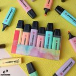 Caneta Marca Texto Stabilo Boss Tom Pastel 6 Cores - Stabilo