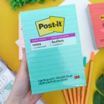 Bloco Adesivo Pautado Post-It Cubo 3 Cores 101 mm x 152 mm 270 Folhas - 3M
