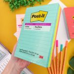 Bloco Adesivo Pautado Post-It Cubo 3 Cores 101 mm x 152 mm 270 Folhas - 3M