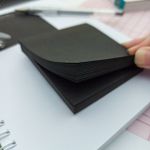 Bloco Adesivo Preto Quadrado 75 x 75 mm com 100 folhas - Interponte