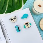 Borracha Plástica Pet Formas (Baleia, Dinossauro, Panda e Pinguim) - Leo&Leo