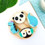 Borracha Plástica Pet Formas (Baleia, Dinossauro, Panda e Pinguim) - Leo&Leo