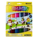 Cola Glitter 23g 12 Cores - Acrilex