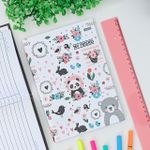 Caderno 1/4 Costurado My Friends 48 Folhas Capa Dura 14 x 20 cm - São Domingos
