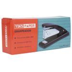 Grampeador de Metal 26/6 Preto 20 cm YP7155 até 25 Folhas - Yins