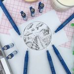 Caneta Hidrográfica Drawing Pen Preta - Pilot