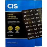 Filme Carbono A4 Cis para Máquina 100 Folhas Preto - Cis