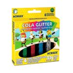 Cola Glitter 23g 6 Cores - Acrilex
