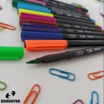 Caneta Hidrográfica Brush Pen 12 Cores - Cis