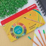 Kit Caneta Hidrográfica Fine Pen Point 88 Estojo com 50 Cores - Stabilo