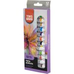 TInta Acrílica 12 ml 12 Cores YP7649 - Yins