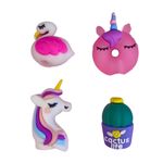 Ponteira Decorada Fun Para Lápis (Flamingo, Unicórnio, Cisnei e Cacto) - Tilibra