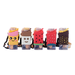 Garrafa Plástica 240 ml Picolé com Adesivos (Carinha Amarela, Carinha Branca, Chocolate, Melancia e Morango) - Interponte