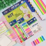 Kit de Blocos Adesivos (Marcador de Páginas + Bloco Adesivo Transparente + Marca Texto em Fita) - Off Paper