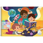 Caderno Espiral Capa Dura Cartografia e Desenho Masculino Sapeca - Tilibra