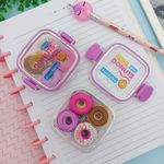 Borracha Marmitinha Mini Donuts 4 Unidades - Tilibra