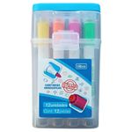 Kit Caneta Hidrográfica Stamp 2 em 1 Tampa com Carimbo 12 Cores - Tilibra
