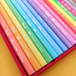 Lápis de Cor Pastel/Neon/Metálico 24 Cores na Lata - Faber-Castell