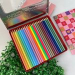 Lápis de Cor Pastel/Neon/Metálico 24 Cores na Lata - Faber-Castell
