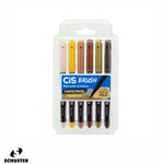 Caneta Hidrográfica Brush Pen 6 Cores - Cis
