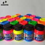 Tinta de Tecido Neon 37 ml (Amarelo, Azul, Laranja, Rosa Pink Verde, Vermelho) - Acrilex
