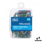 Clips Colorido 100 Unidades - Tilibra