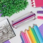 Estojo Escolar Simples Médio Cristal Candy - Fizz