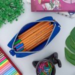 Estojo Escolar Simples Lona BLX 22 - Daterra