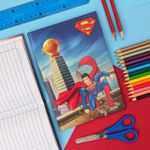 Caderno 1/4  Brochura Capa Dura Superman 14 x 20 cm 48 Folhas - São Domingos