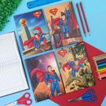 Caderno 1/4  Brochura Capa Dura Superman 14 x 20 cm 48 Folhas - São Domingos