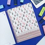 Caderno Espiral Capa Dura Universitário 1 Matéria Sweet Care 20 x 27,5 cm 80 Folhas - São Domingos