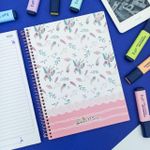Caderno Espiral Capa Dura Universitário 1 Matéria Sweet Care 20 x 27,5 cm 80 Folhas - São Domingos