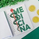 Caderno 1/4 Cursos Graduação Tamanho Pequeno 90 Folhas Espiral 14,6 x 20,8 cm - Valenetz